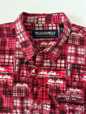 Pelle Pelle Marc Buchanan Vintage Y2K Short Sleeve Button Shirt Hip-Hop All Over